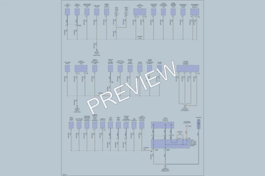 2001 MercedesBenz ML320 Ground Distribution wiring diagram preview