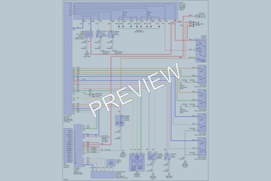 2001 MercedesBenz ML430 Anti Theft wiring diagram preview