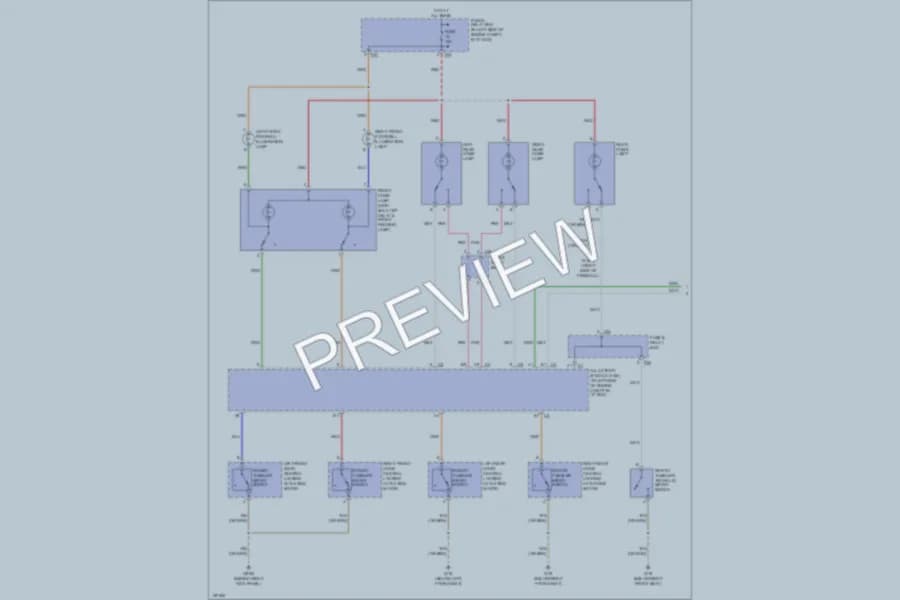 2001 MercedesBenz ML430 Interior Lights wiring diagram preview