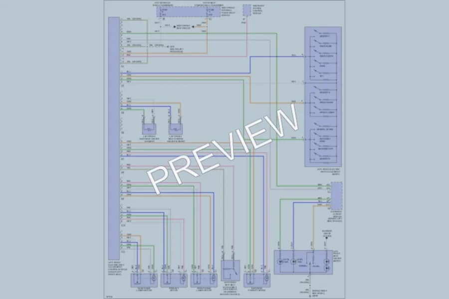 2001 MercedesBenz ML430 Memory Systems wiring diagram preview