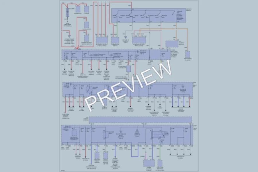2001 MercedesBenz ML430 Power Distribution wiring diagram preview