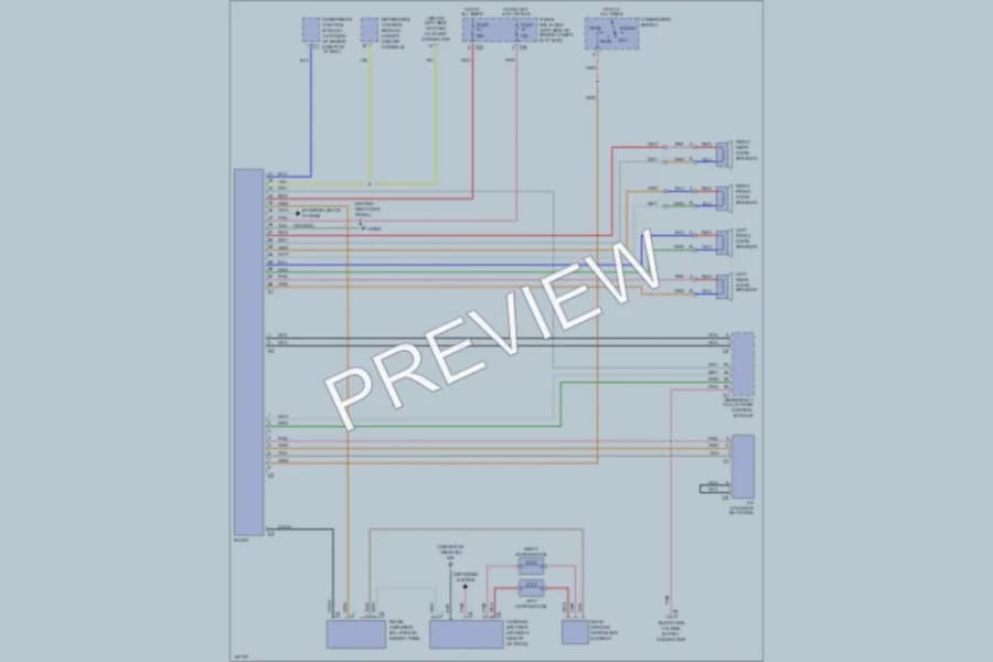 2001 MercedesBenz ML430 Radio wiring diagram preview