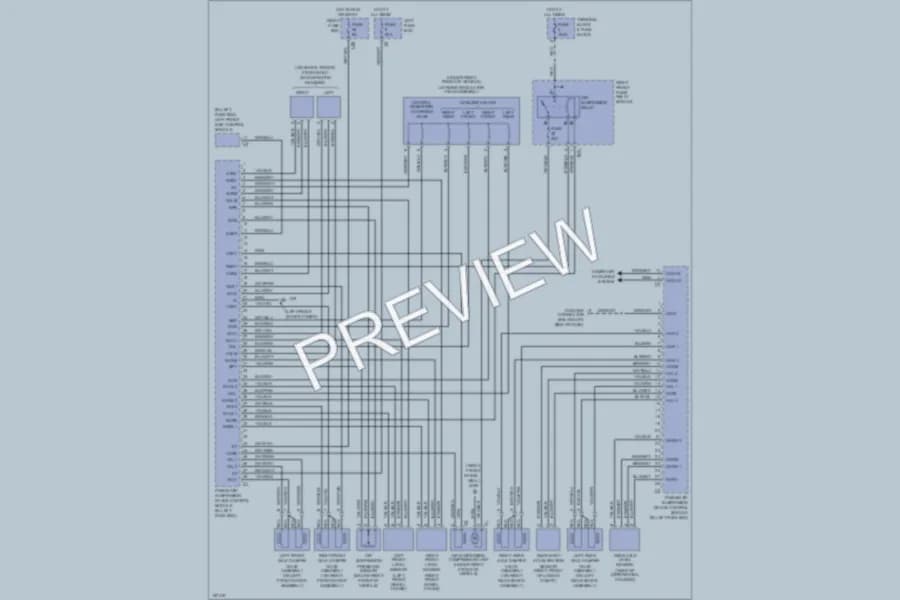 2001 MercedesBenz S430 Electronic Suspension wiring diagram preview