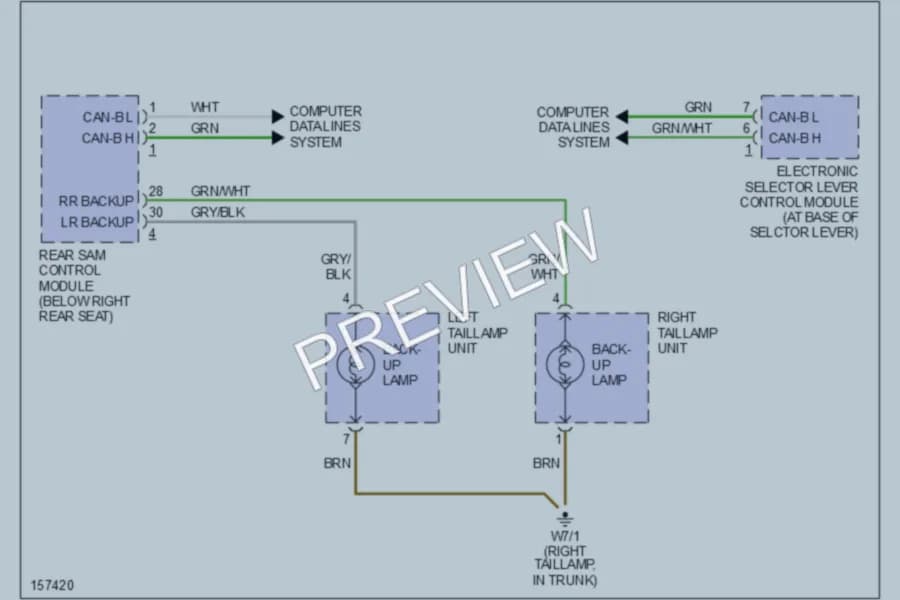 2001 MercedesBenz S430 Exterior Lights wiring diagram preview
