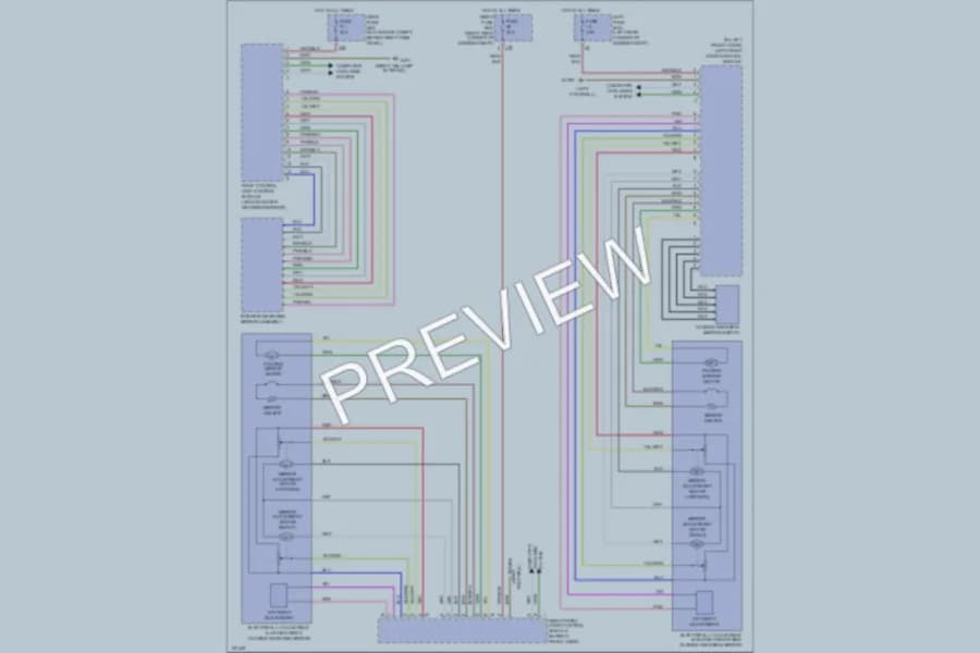 2001 MercedesBenz S430 Power Mirrors wiring diagram preview
