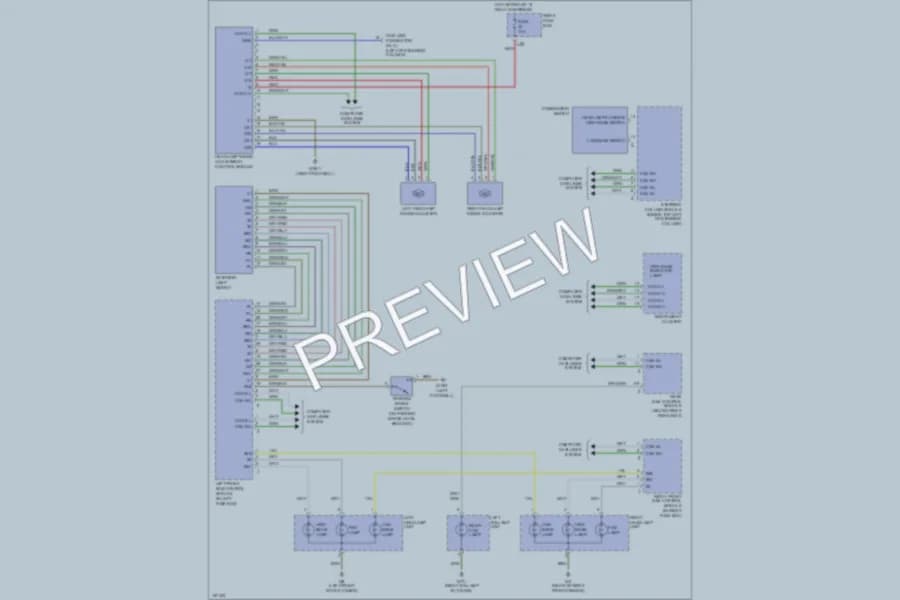 2001 MercedesBenz S500 Headlights wiring diagram preview