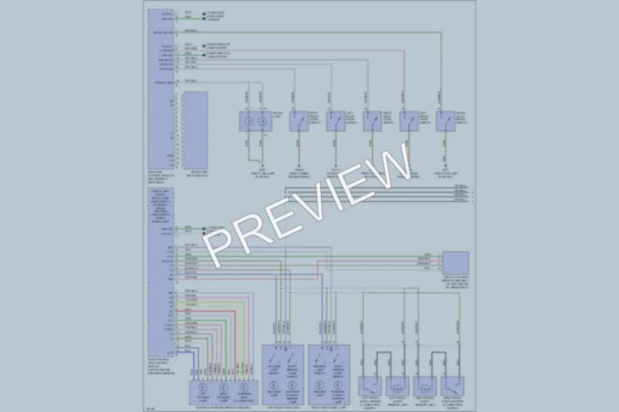 2001 MercedesBenz S500 Interior Lights wiring diagram preview
