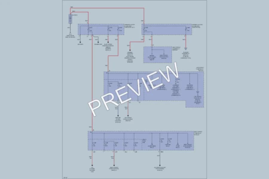 2001 MercedesBenz S500 Power Distribution wiring diagram preview