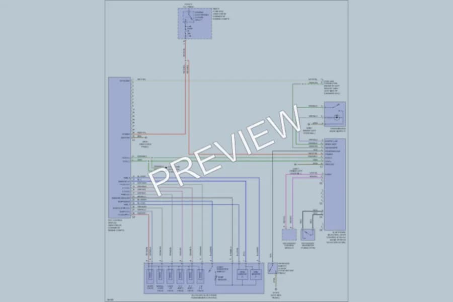 2001 MercedesBenz S500 Transmission wiring diagram preview