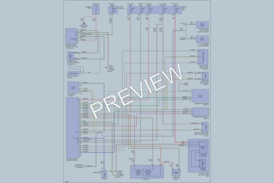2001 MercedesBenz SLK230 Air Conditioning wiring diagram preview