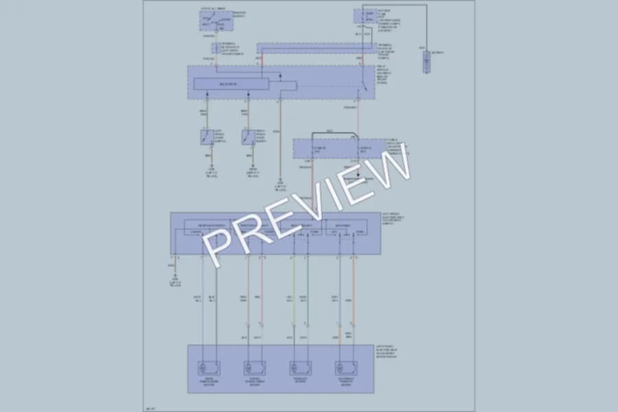 2001 MercedesBenz SLK230 Power Seats wiring diagram preview