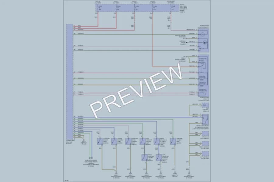2001 MercedesBenz SLK230 Power Top Sunroof wiring diagram preview