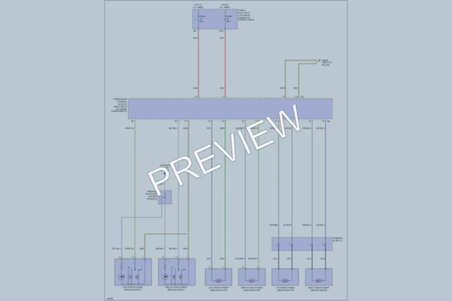 2001 MercedesBenz SLK230 Power Windows wiring diagram preview