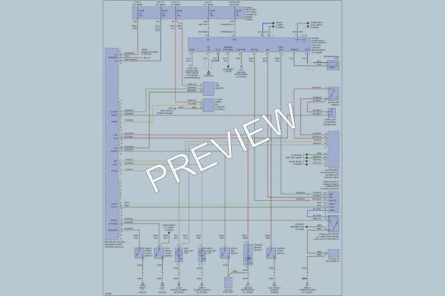 2001 MercedesBenz SLK320 Anti Theft wiring diagram preview