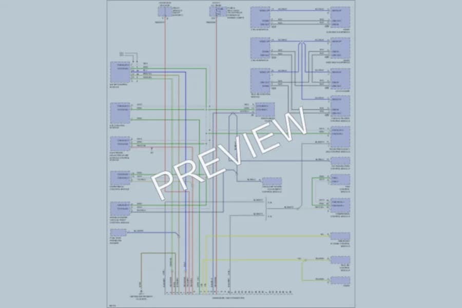 2001 MercedesBenz SLK320 Computer Data Lines wiring diagram preview