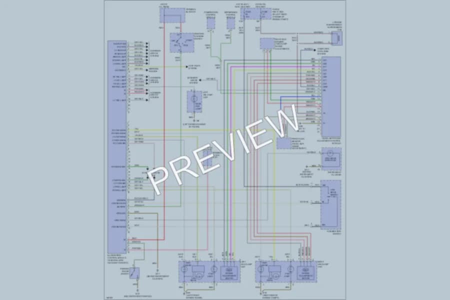 2001 MercedesBenz SLK320 Headlights wiring diagram preview