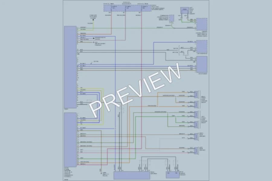2001 MercedesBenz SLK320 Radio wiring diagram preview