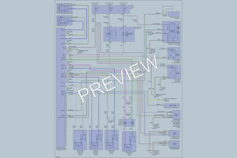 2001 MercedesBenz SLK320 Supplemental Restraints wiring diagram preview