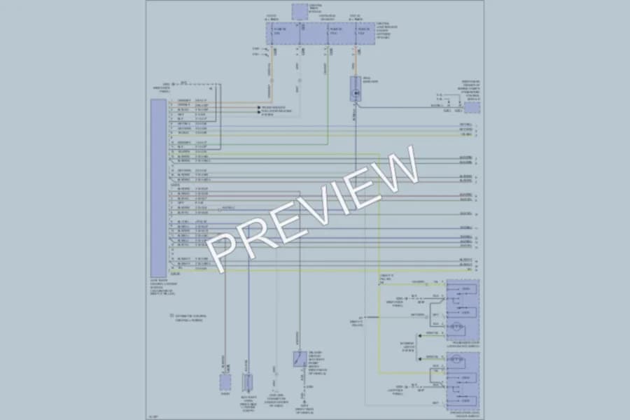 2001 Mercury Cougar Anti Theft wiring diagram preview