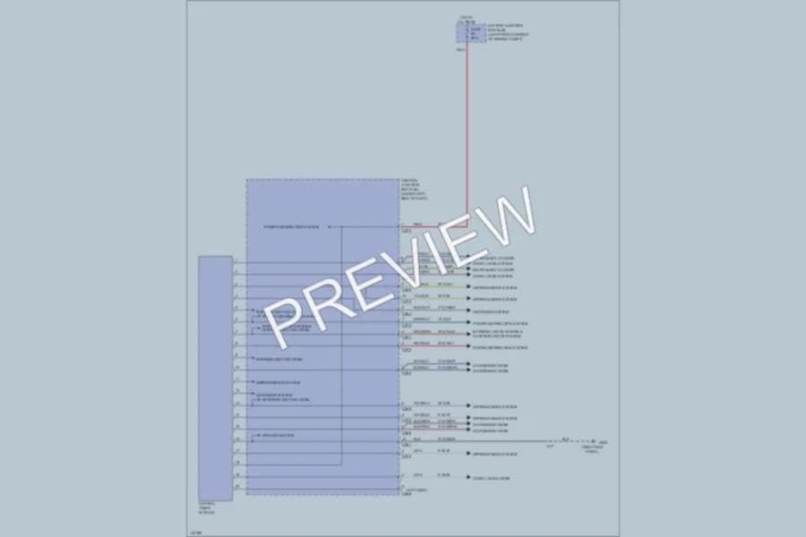 2001 Mercury Cougar Body Computer wiring diagram preview