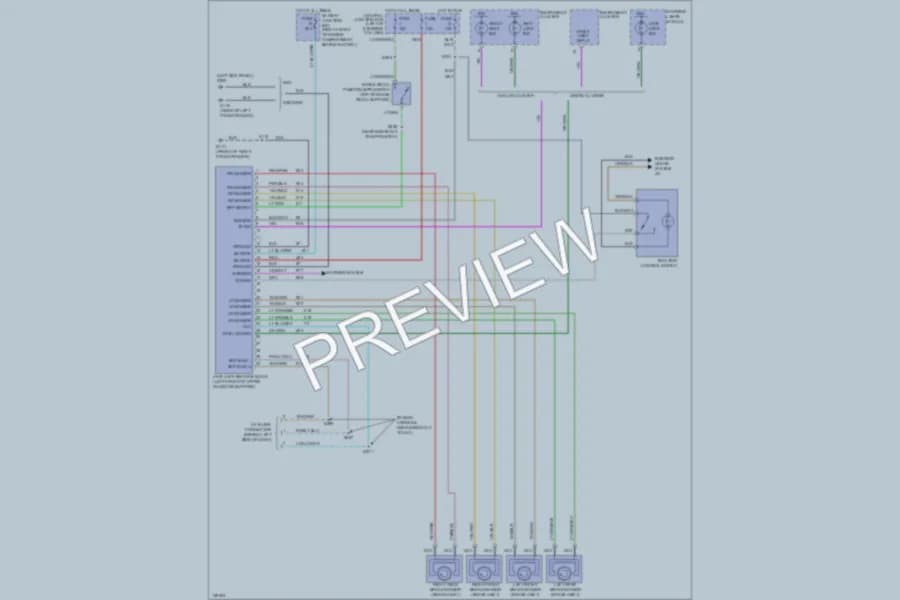 2001 Mercury GrandMarquis Anti Lock Brakes wiring diagram preview