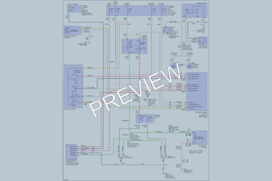 2001 Mercury GrandMarquis Headlights wiring diagram preview