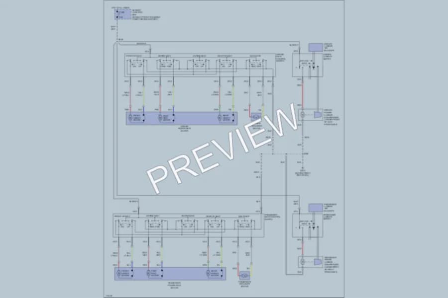 2001 Mercury GrandMarquis Power Seats wiring diagram preview