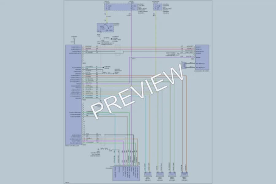 2001 Mercury GrandMarquis Radio wiring diagram preview
