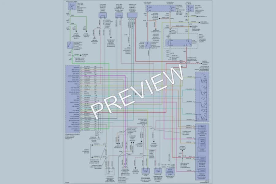 2001 Mercury GrandMarquis Transmission wiring diagram preview