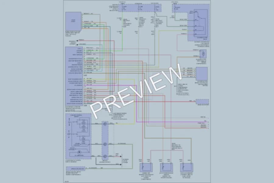 2001 Mercury Mountaineer Air Conditioning wiring diagram preview