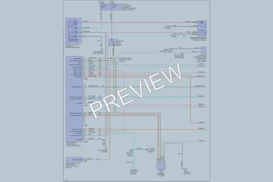 2001 Mercury Mountaineer Electronic Suspension wiring diagram preview