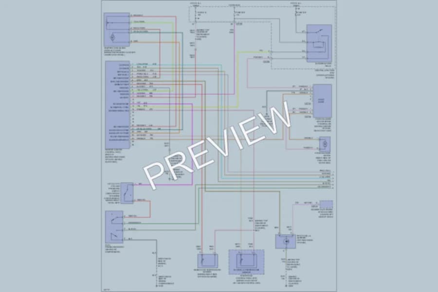 2001 Mercury Sable Air Conditioning wiring diagram preview