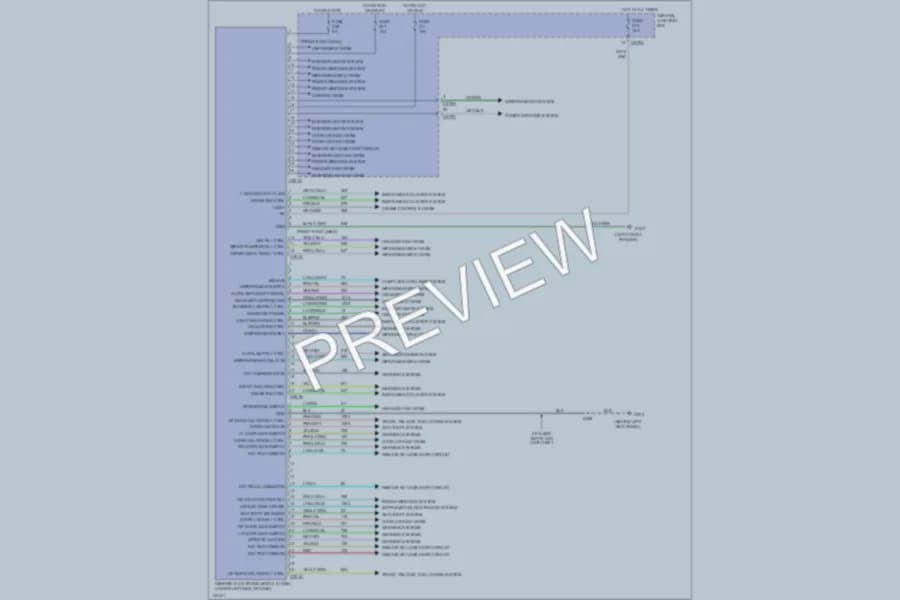 2001 Mercury Sable Body Computer wiring diagram preview