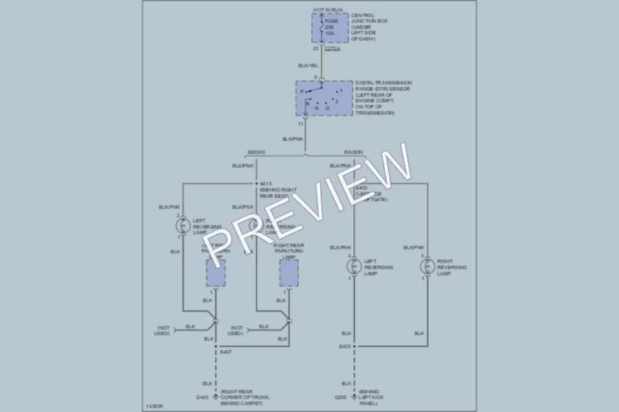 2001 Mercury Sable Exterior Lights wiring diagram preview