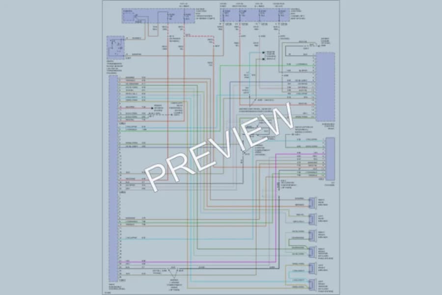 2001 Mercury Sable Radio wiring diagram preview