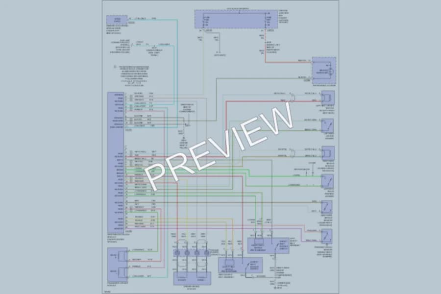 2001 Mercury Sable Supplemental Restraints wiring diagram preview