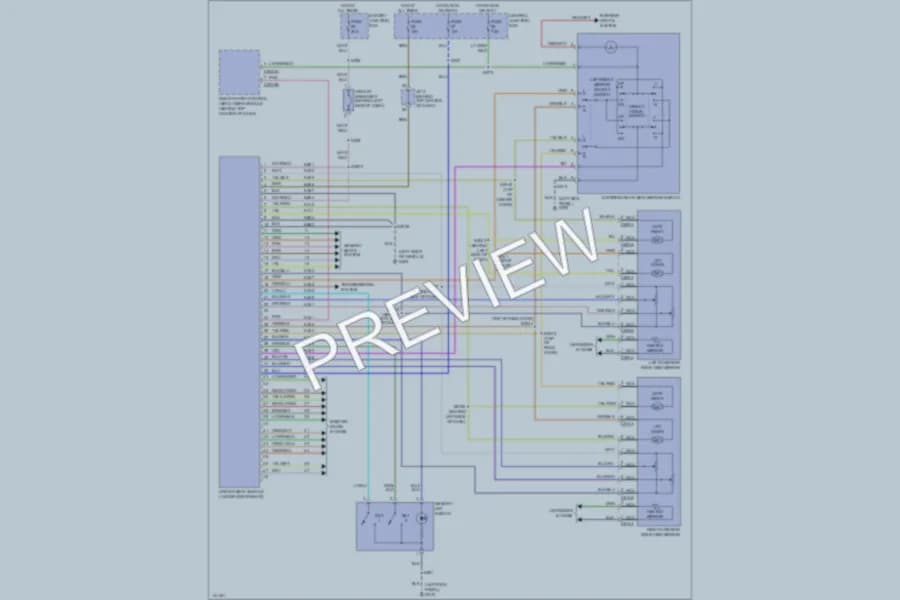2001 Mercury Villager Memory Systems wiring diagram preview