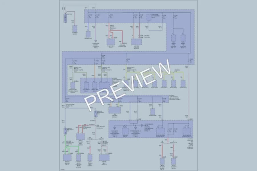 2001 Mercury Villager Power Distribution wiring diagram preview
