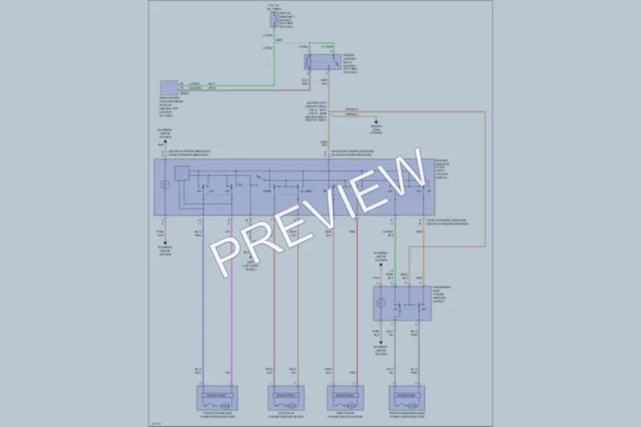 2001 Mercury Villager Power Windows wiring diagram preview