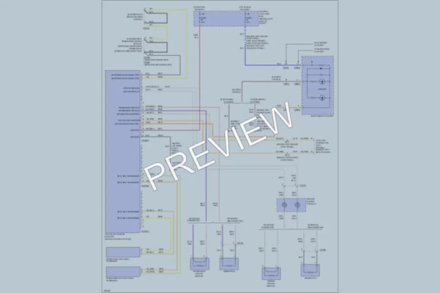 2001 Mercury Villager Supplemental Restraints wiring diagram preview