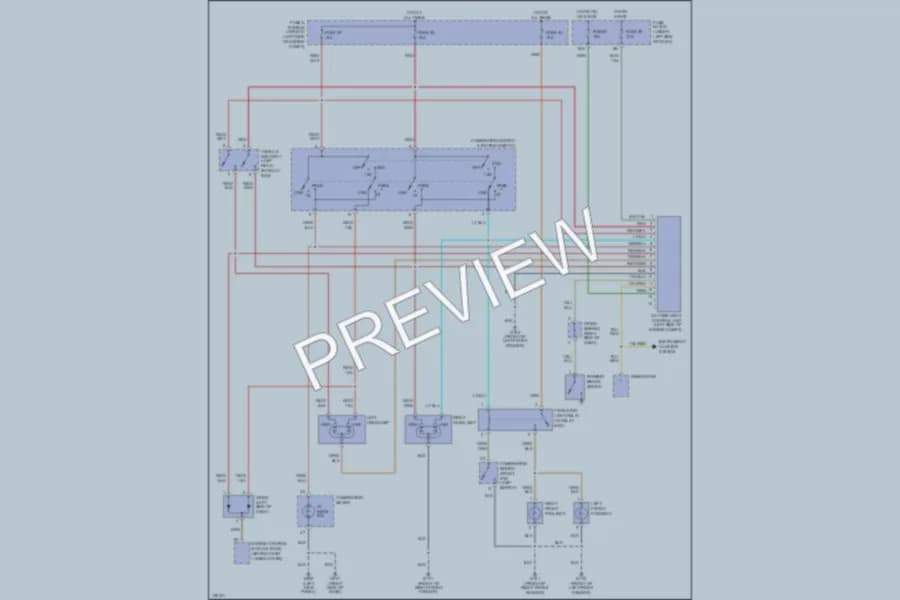 2001 Nissan Altima Headlights wiring diagram preview