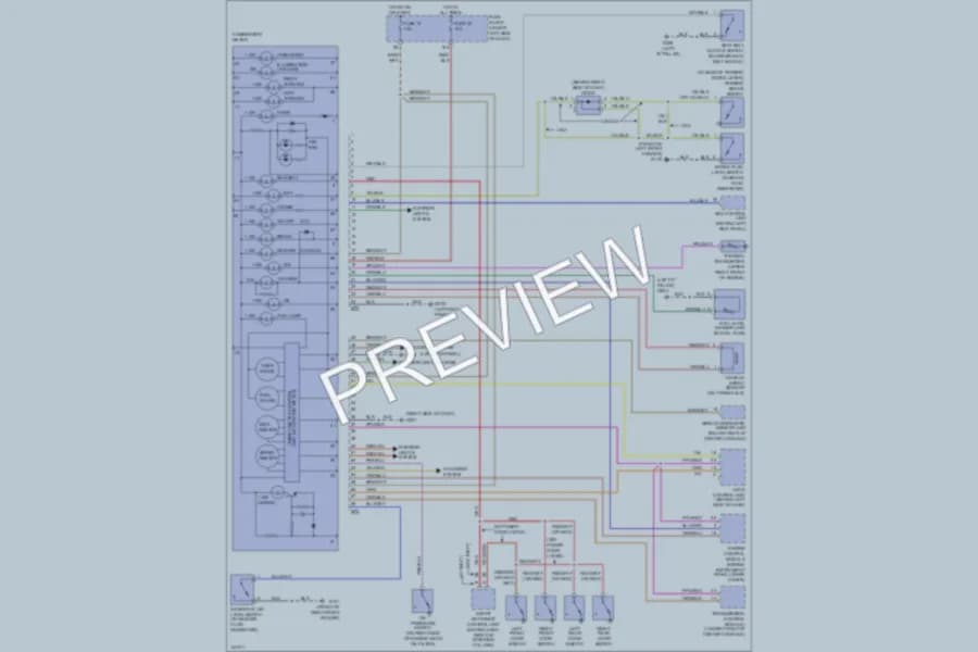 2001 Nissan Altima Instrument Cluster wiring diagram preview