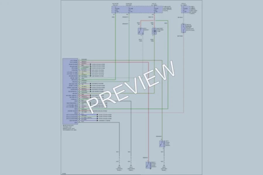 2001 Nissan Frontier Body Computer wiring diagram preview
