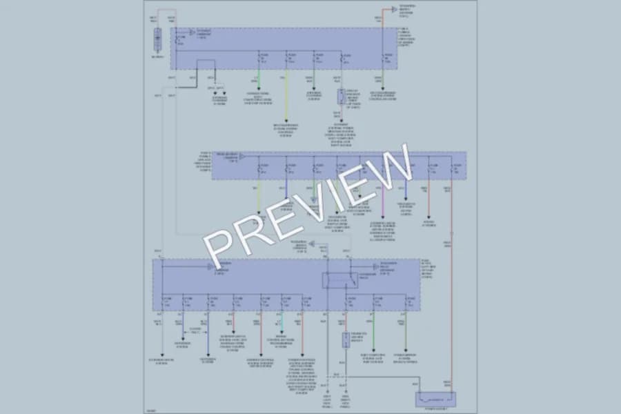 2001 Nissan Frontier Power Distribution wiring diagram preview