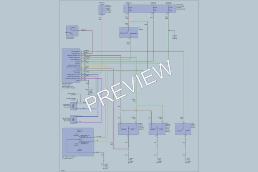 2001 Nissan Frontier Power Door Locks wiring diagram preview