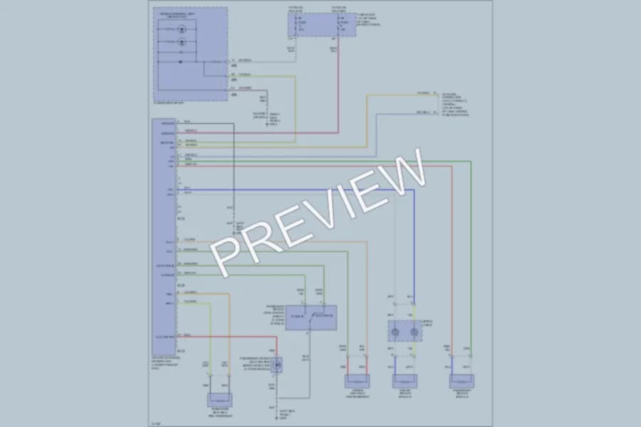 2001 Nissan Frontier Supplemental Restraints wiring diagram preview