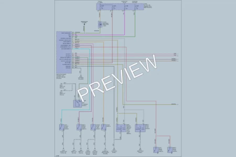 2001 Nissan Maxima Anti Theft wiring diagram preview