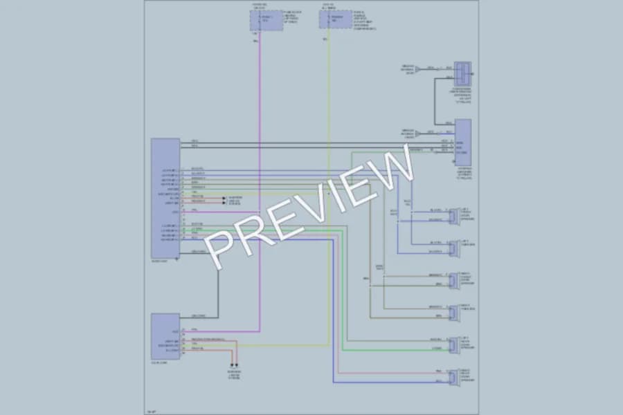 2001 Nissan Maxima Radio wiring diagram preview