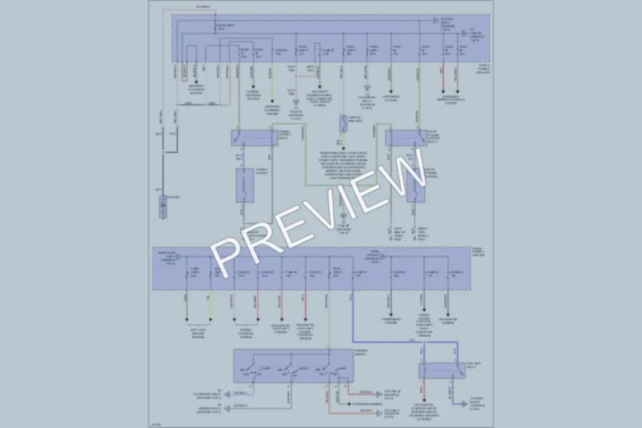 2001 Nissan Pathfinder Power Distribution wiring diagram preview