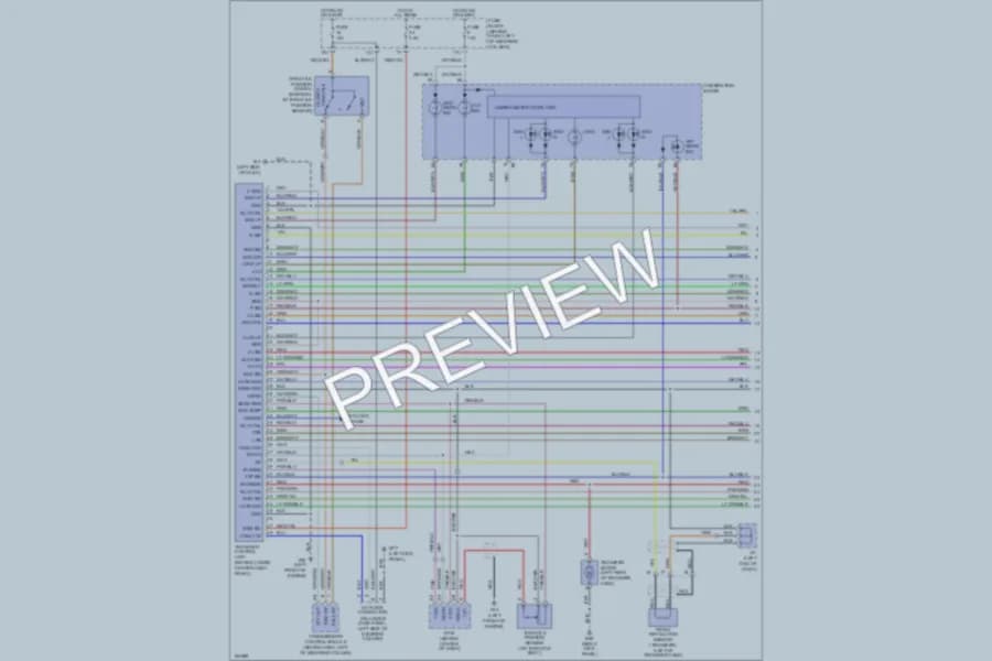 2001 Nissan Pathfinder Transmission wiring diagram preview